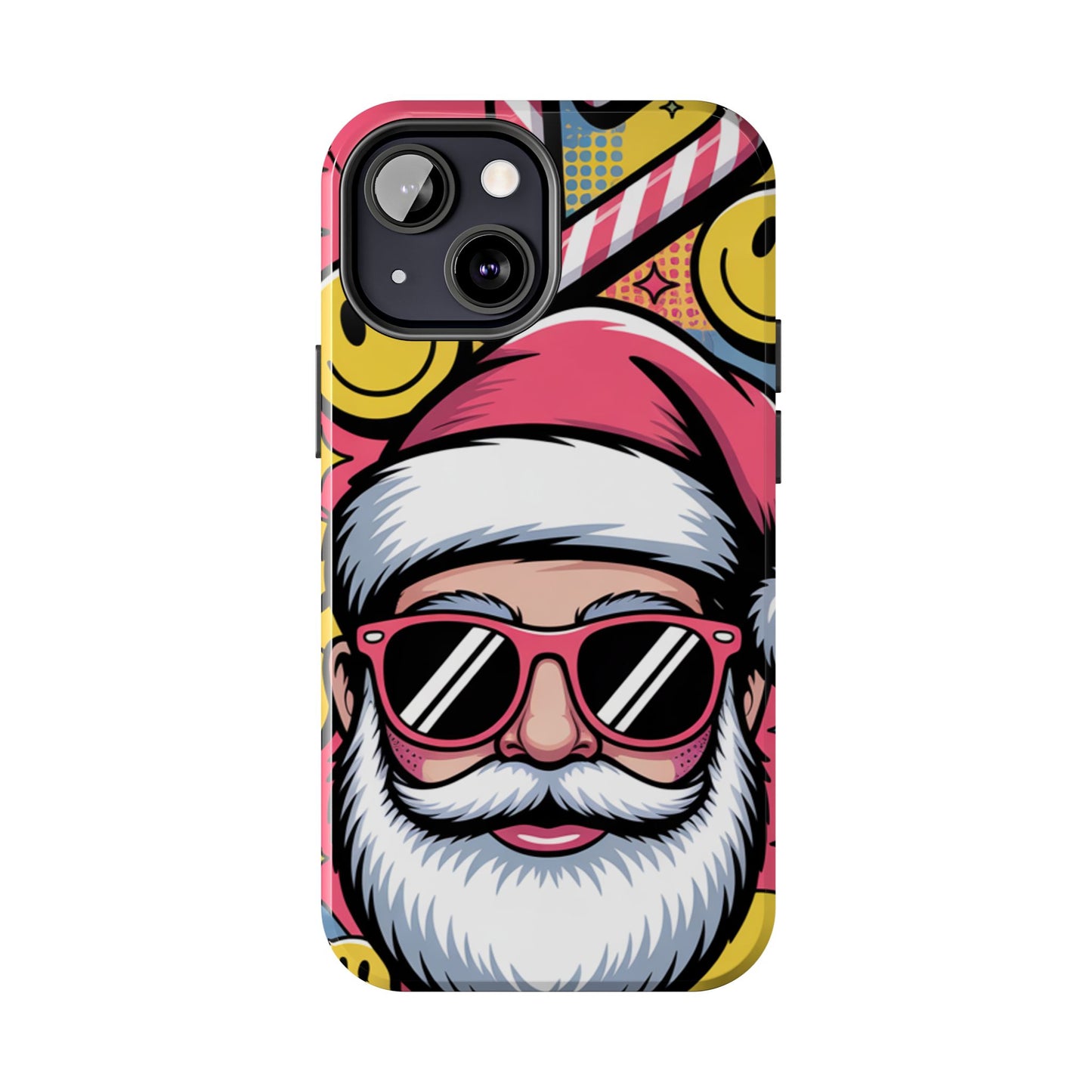 Pop Art Santa Sunglasses Tough Phone Case for Holiday Vibes
