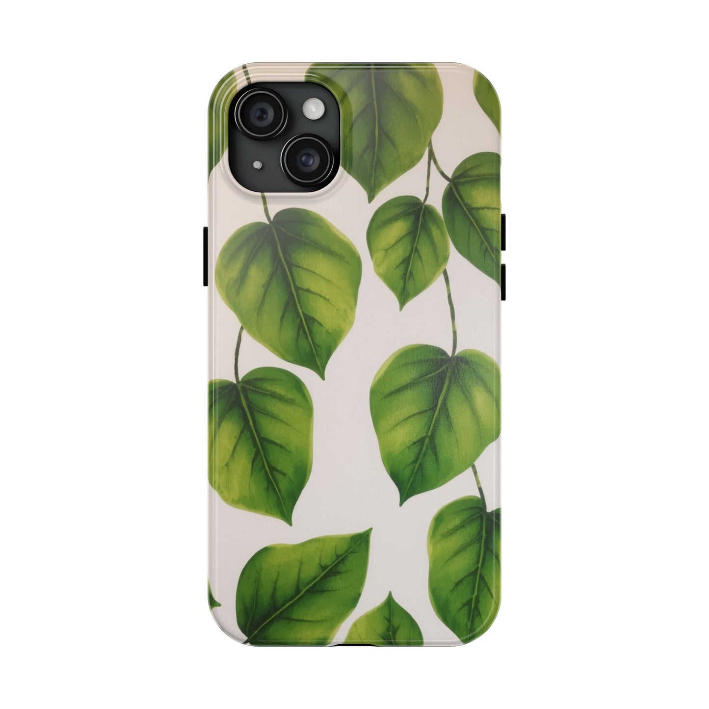 Tough Phone Cases with Green Leaf Design | Eco-Friendly Protection for Nature Lovers