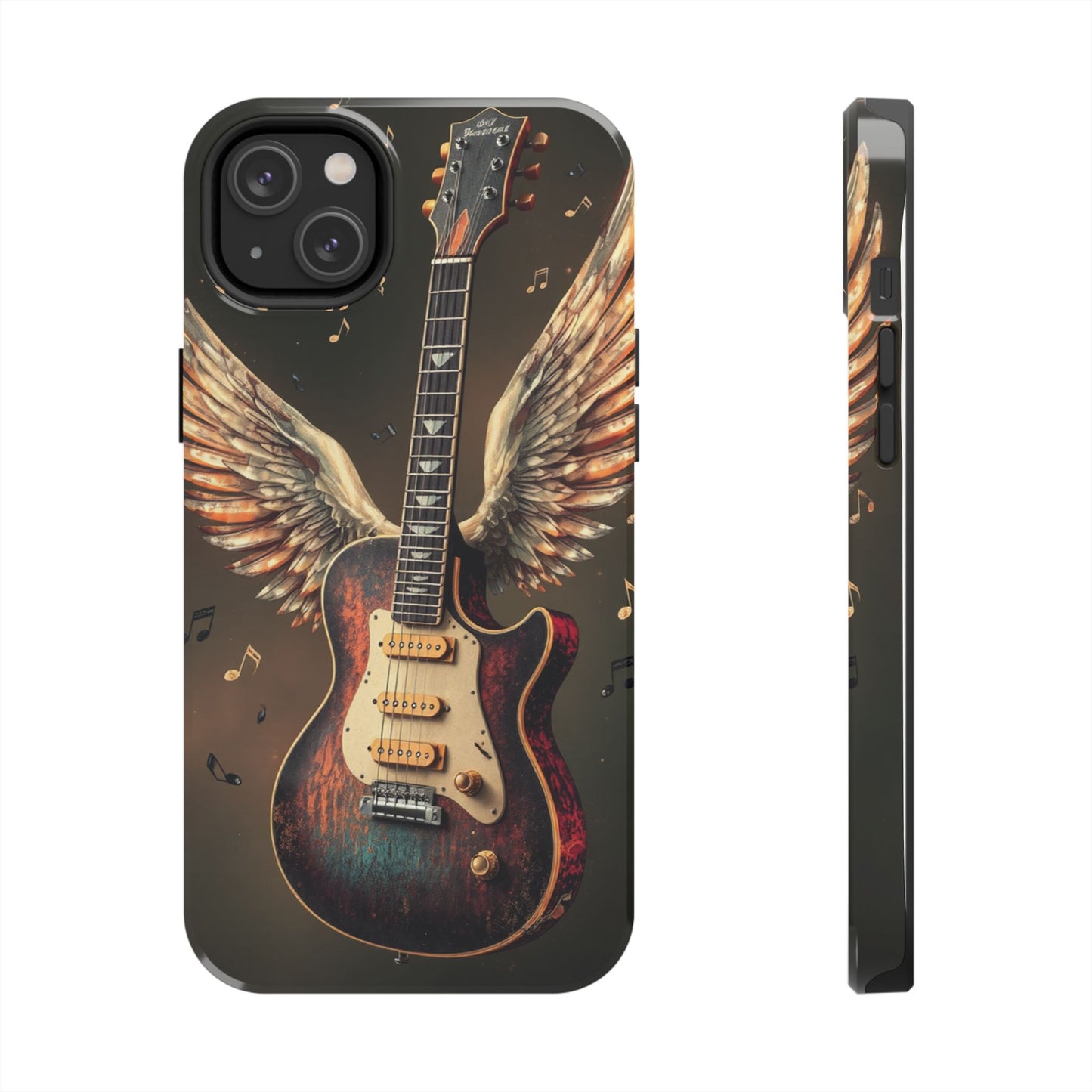 Inspirational Guitar Wing Phone Case - Tough Protection for Music Lovers