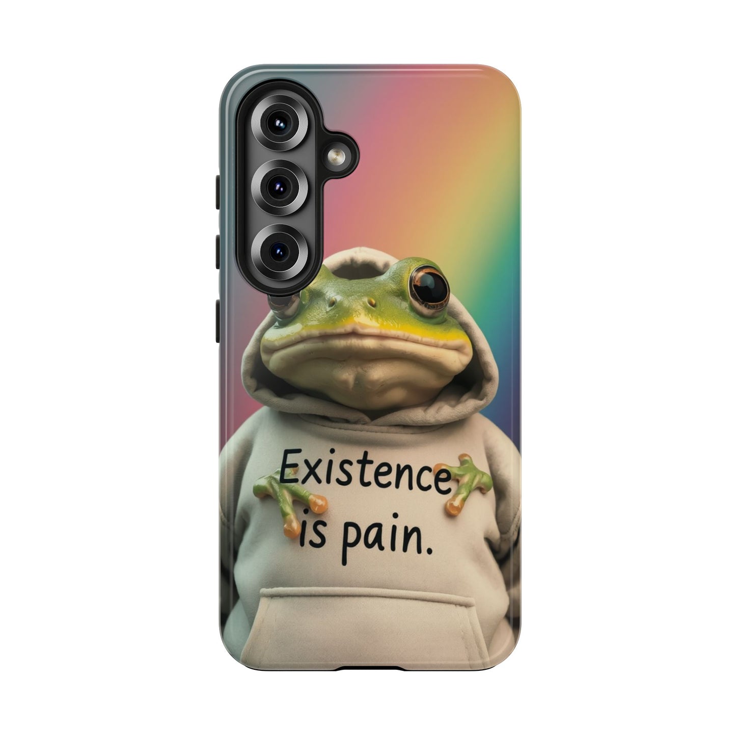 Existence is Pain Frog Phone Case - Tough & Stylish