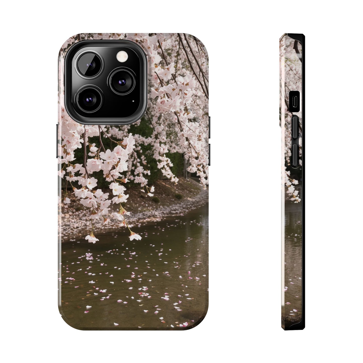 Cherry Blossom Tough Phone Cases - Durable Protection with Floral Serenity