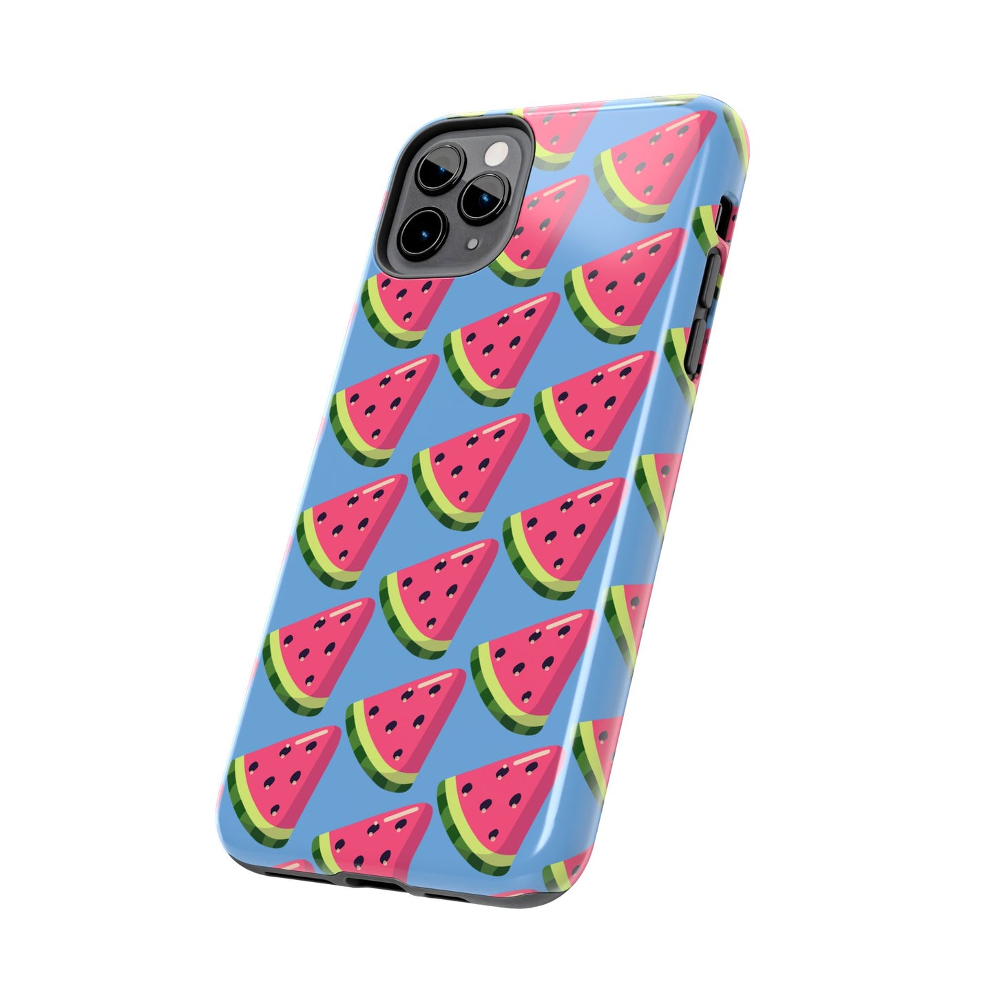 Watermelon Fun Tough Phone Case - Summer Vibes, Blue - for iPhone