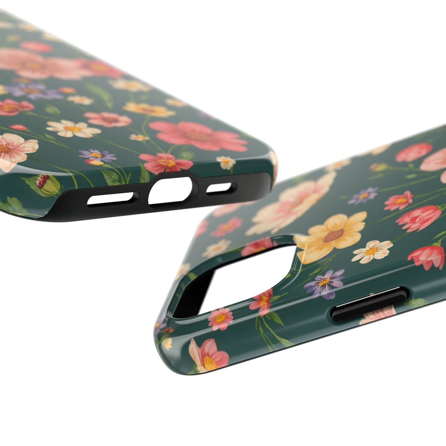 Vintage Spring Flowers Tough Phone Case - Durable Protection for iPhone