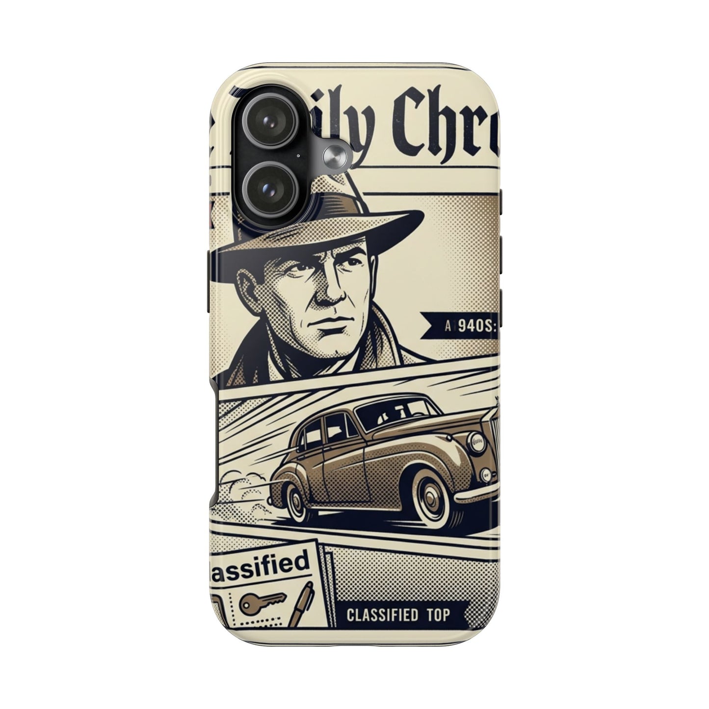 Old Newspaper Tough Phone Case