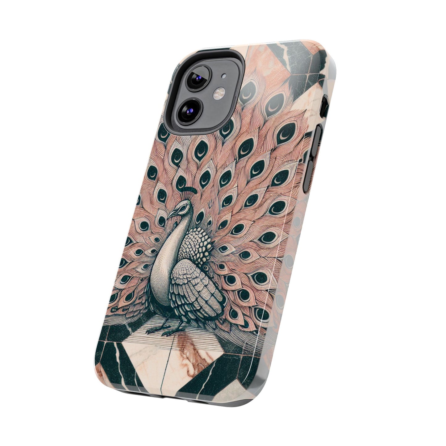 Peacock Tough Phone Case | Stylish & Durable Artwork - for iPhone