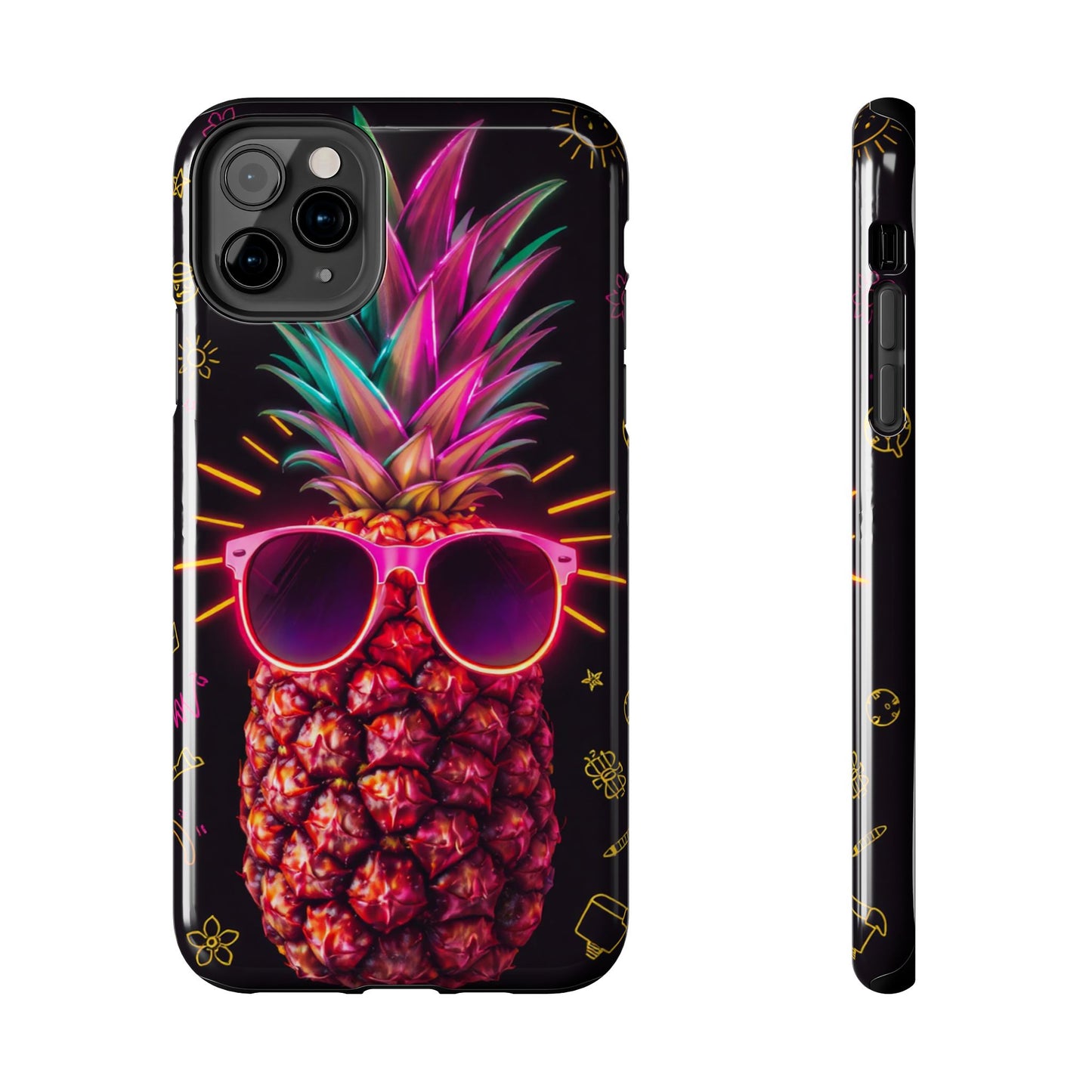 Tough Pineapple Phone Case - Cool, Vibrant Design Perfect for Summer Vibes