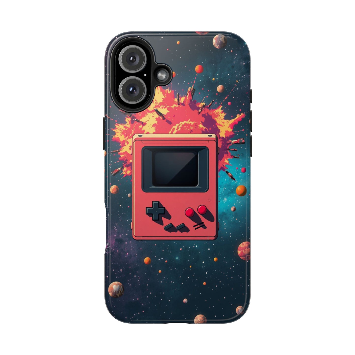 Retro Gaming Tough Phone Case - Space Adventure Design