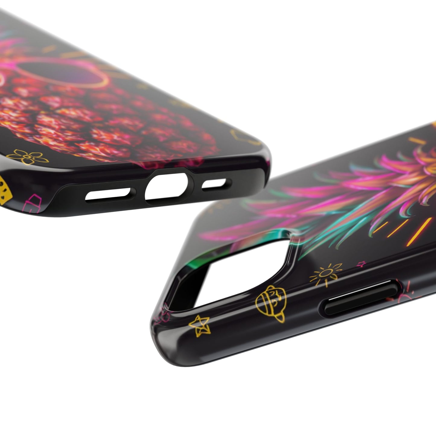 Tough Pineapple Phone Case - Cool, Vibrant Design Perfect for Summer Vibes