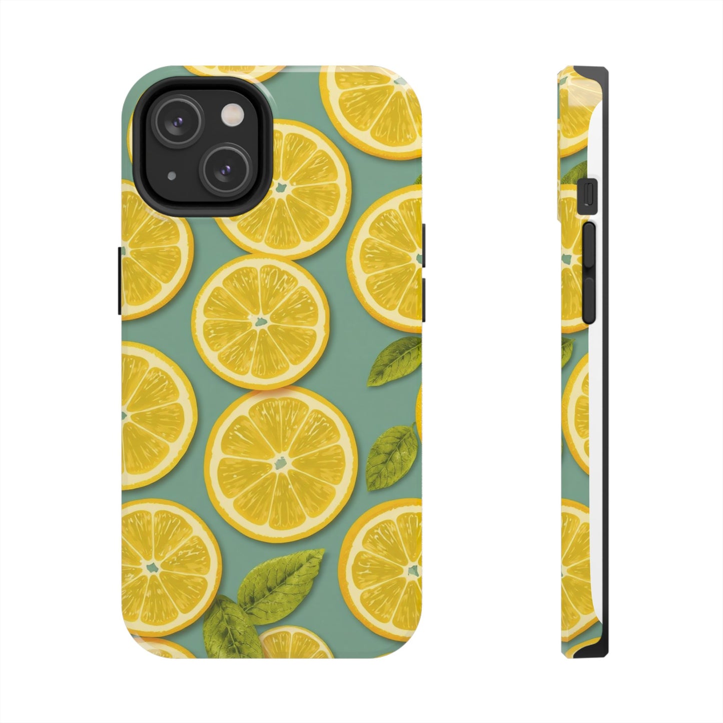 Tough Lemon Pattern Phone Case - Vibrant Citrus Design for Summer Vibes - for iPhone