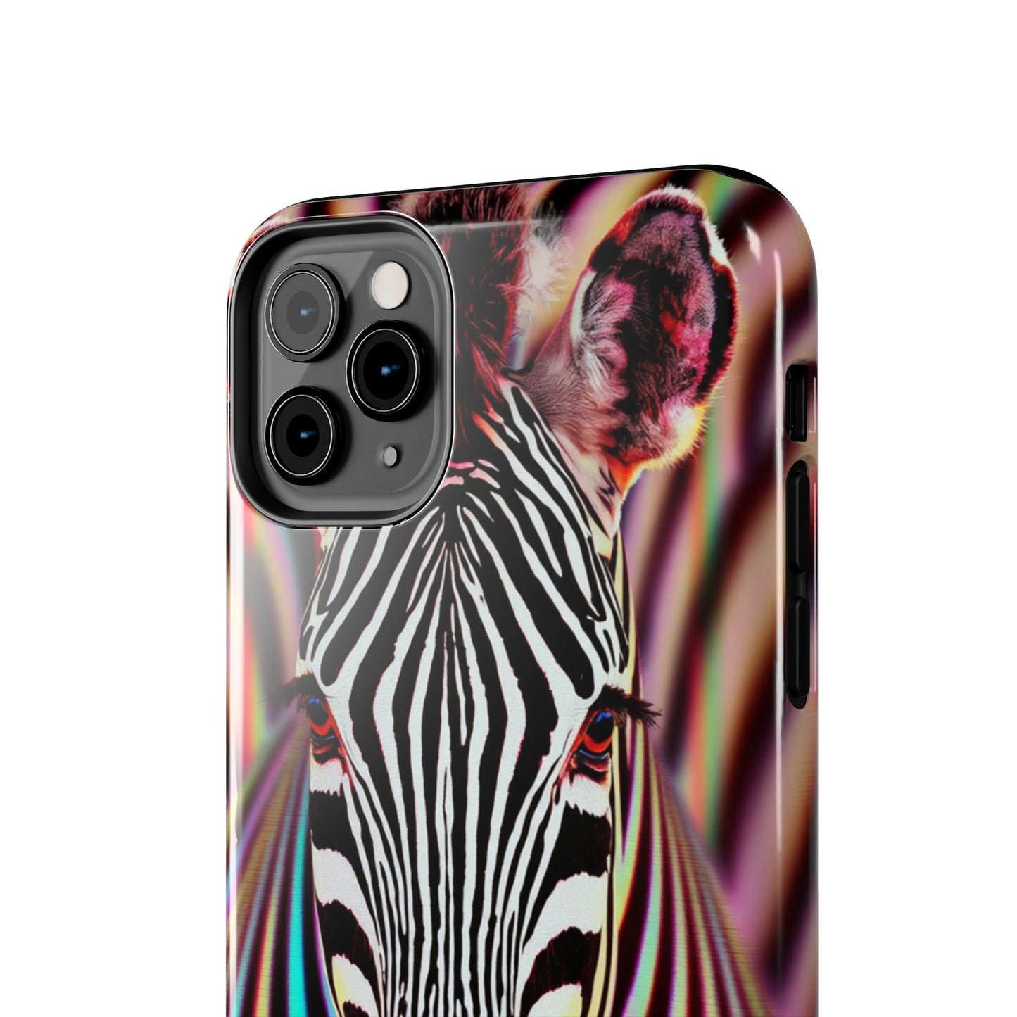 Vibrant Zebra Tough Phone Case - Unique Animal Design for Wild Spirit