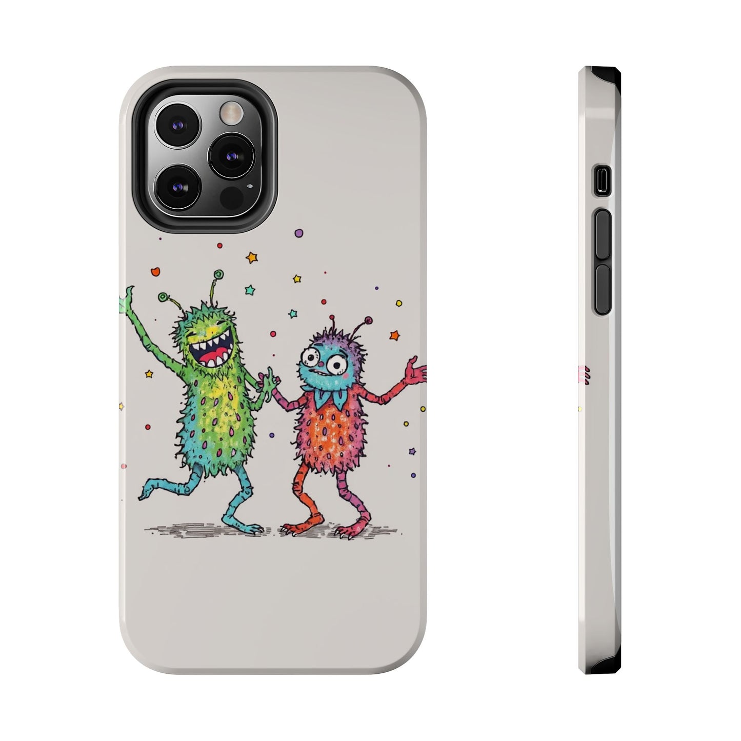 Colorful Monster Tough Phone Case - Fun and Playful Design