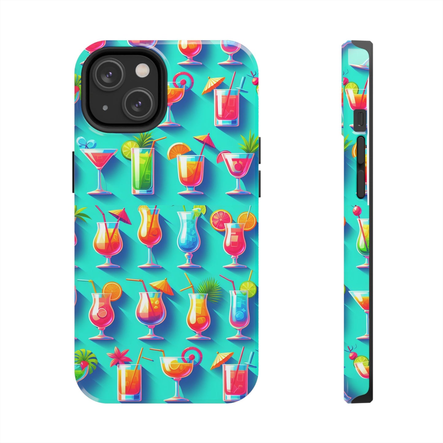 Cocktail Party Phone Case - Fun & Colorful Design for Summer Vibes - for iPhone