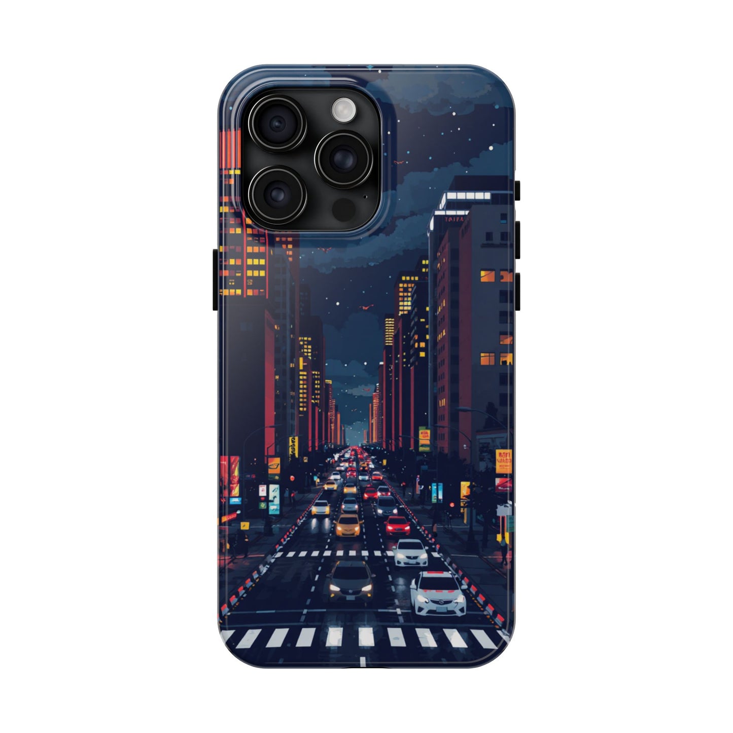 Urban Nightlife Tough Phone Case - Durable & Stylish Protection