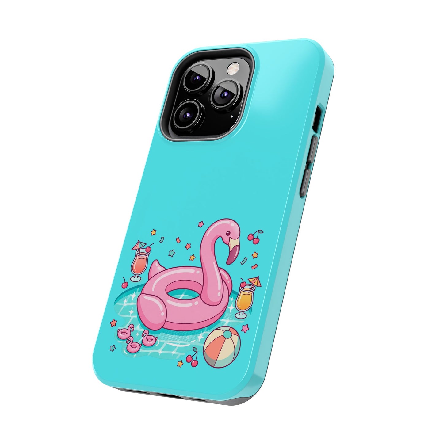 Flamingo Pool Party iPhone Case