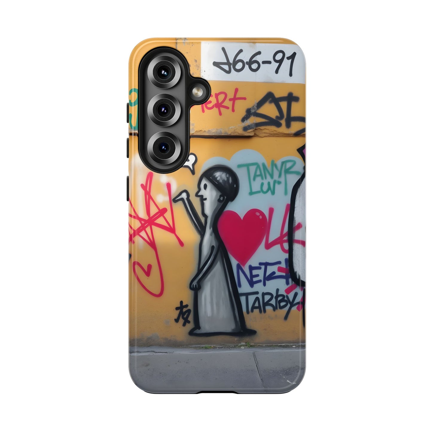 Urban Cupid Graffiti Tough Phone Case - Durable Protection with Street Art Vibe - for iPhone