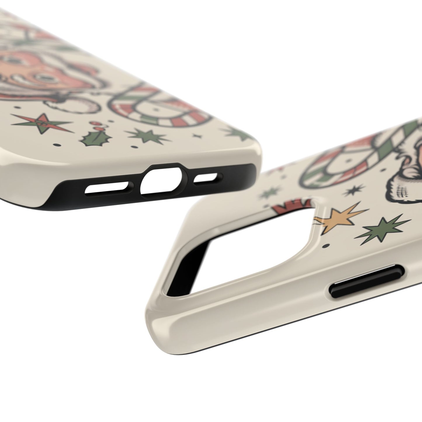 Retro Santa Tough Phone Case - Festive Holiday Design