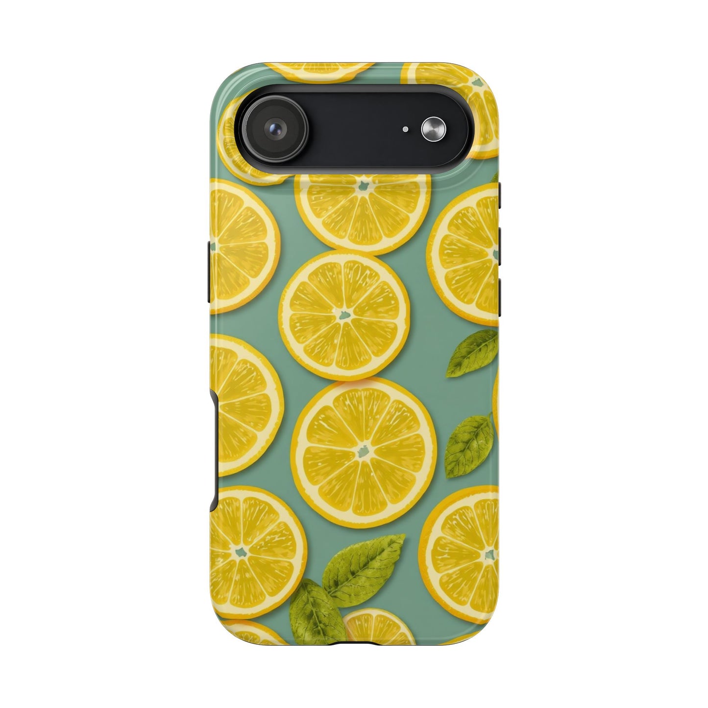 Tough Lemon Pattern Phone Case - Vibrant Citrus Design for Summer Vibes - for iPhone