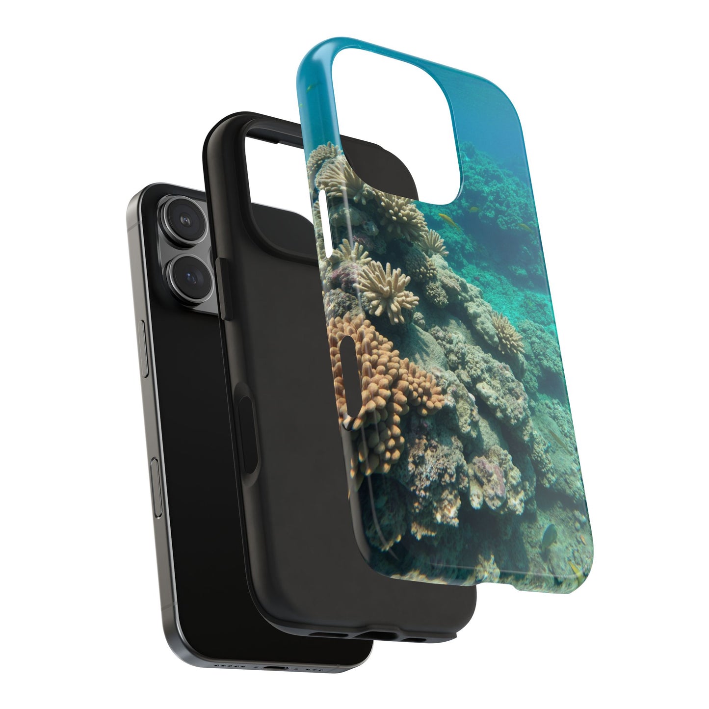 Coral Reef Tough Phone Case - Ocean Vibes Protection for Adventure Lovers
