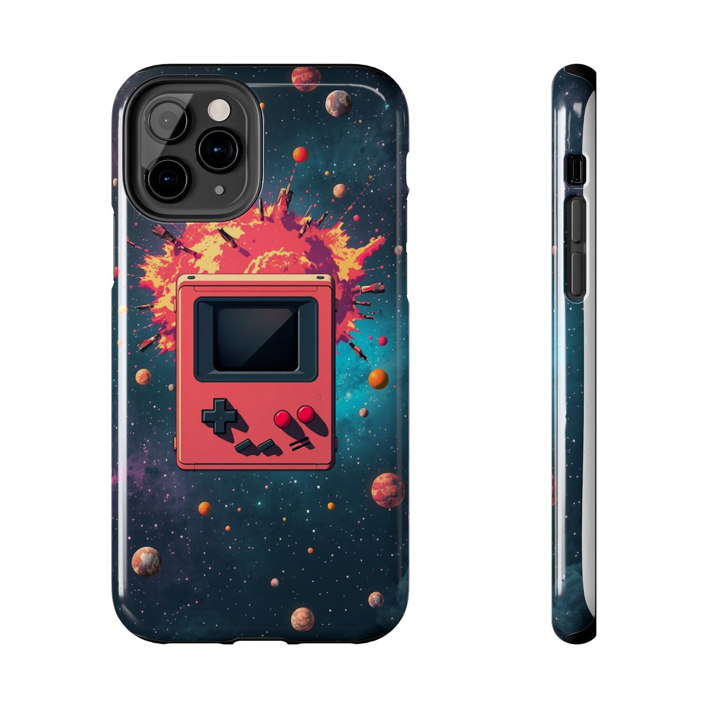 Retro Gaming Tough Phone Case - Space Adventure Design