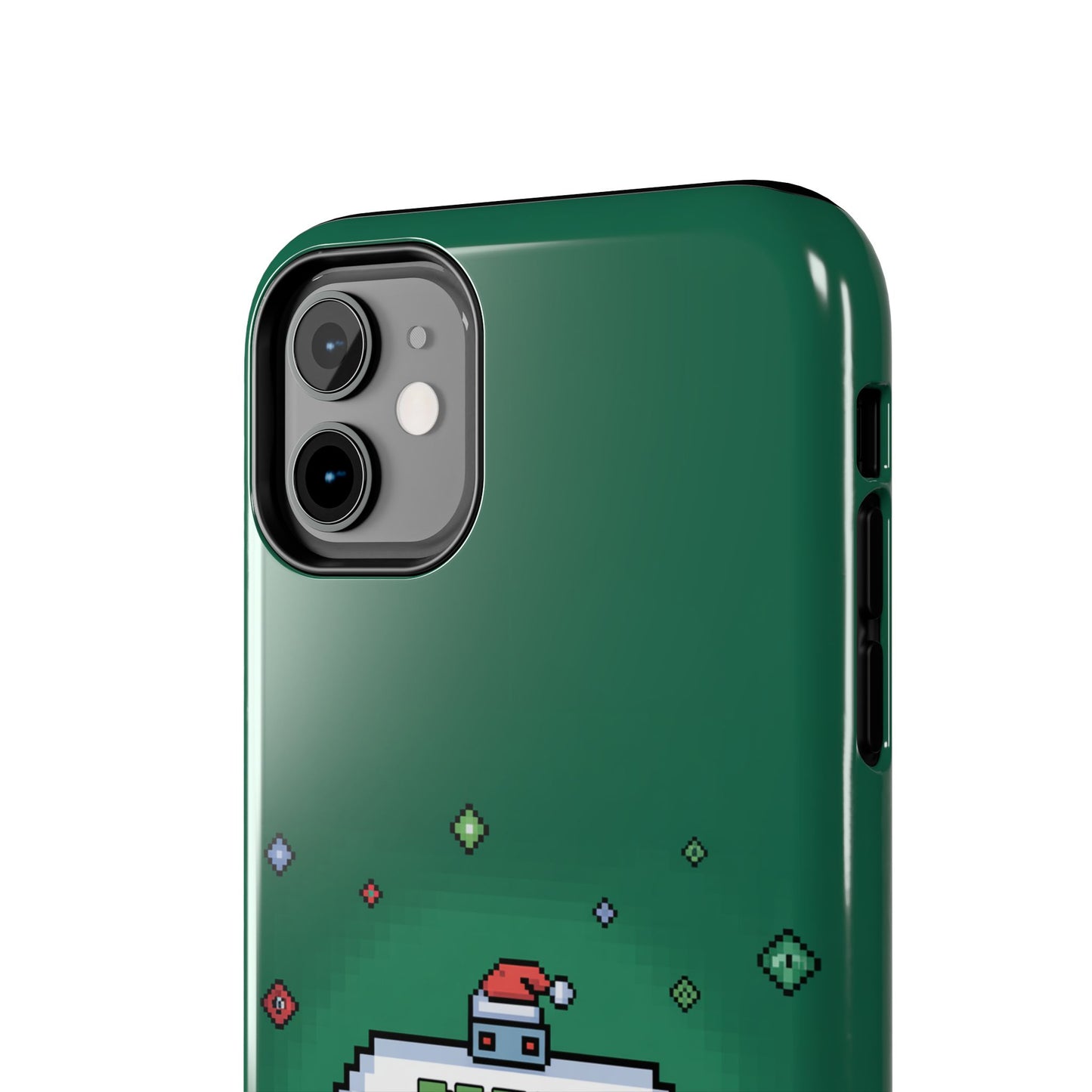 Christmas Pixel Gaming Phone Case - Press Start for Christmas Design