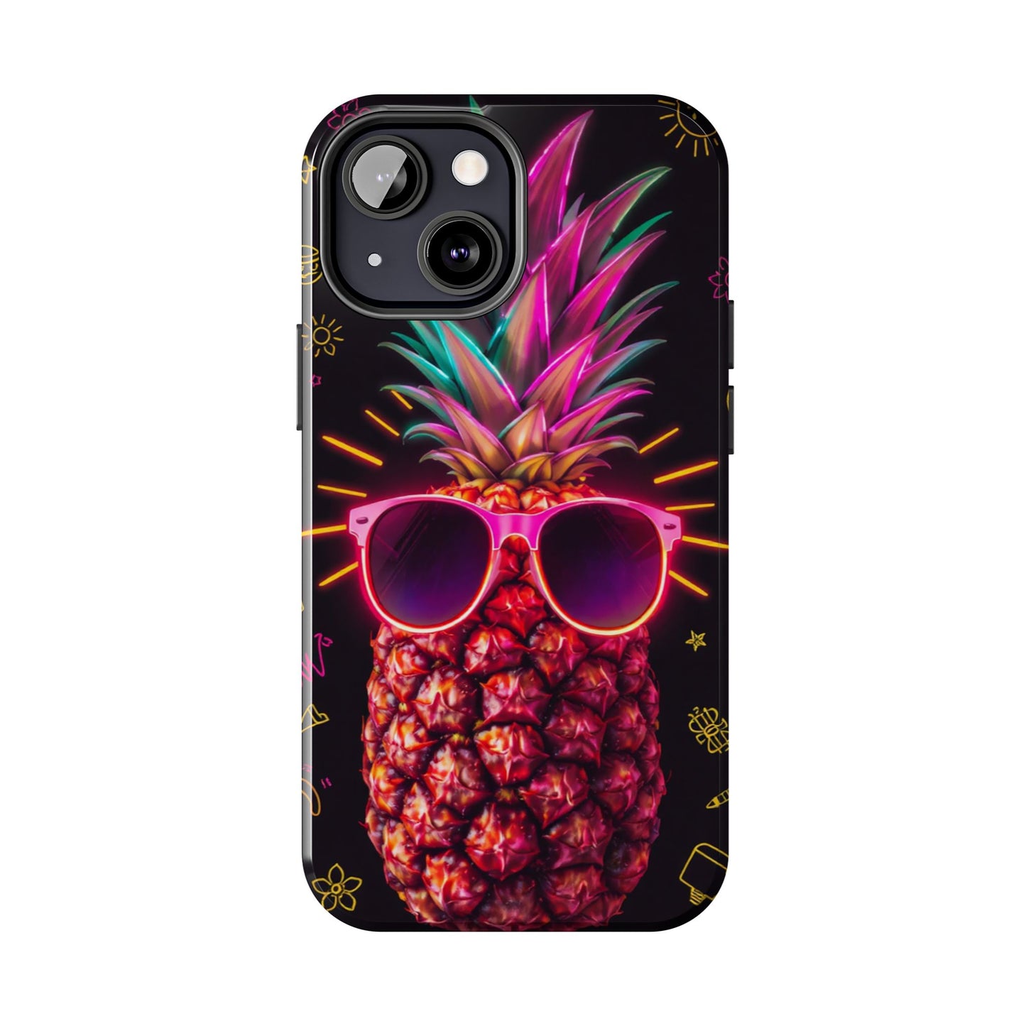 Tough Pineapple Phone Case - Cool, Vibrant Design Perfect for Summer Vibes