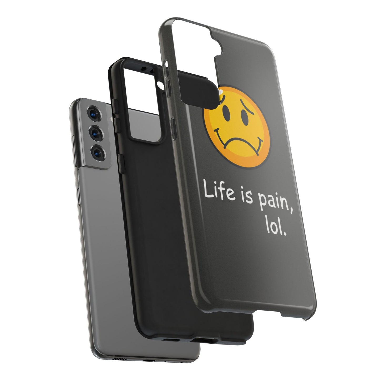Life is Pain Tough Phone Case - Trendy Design for Smartphone Protection