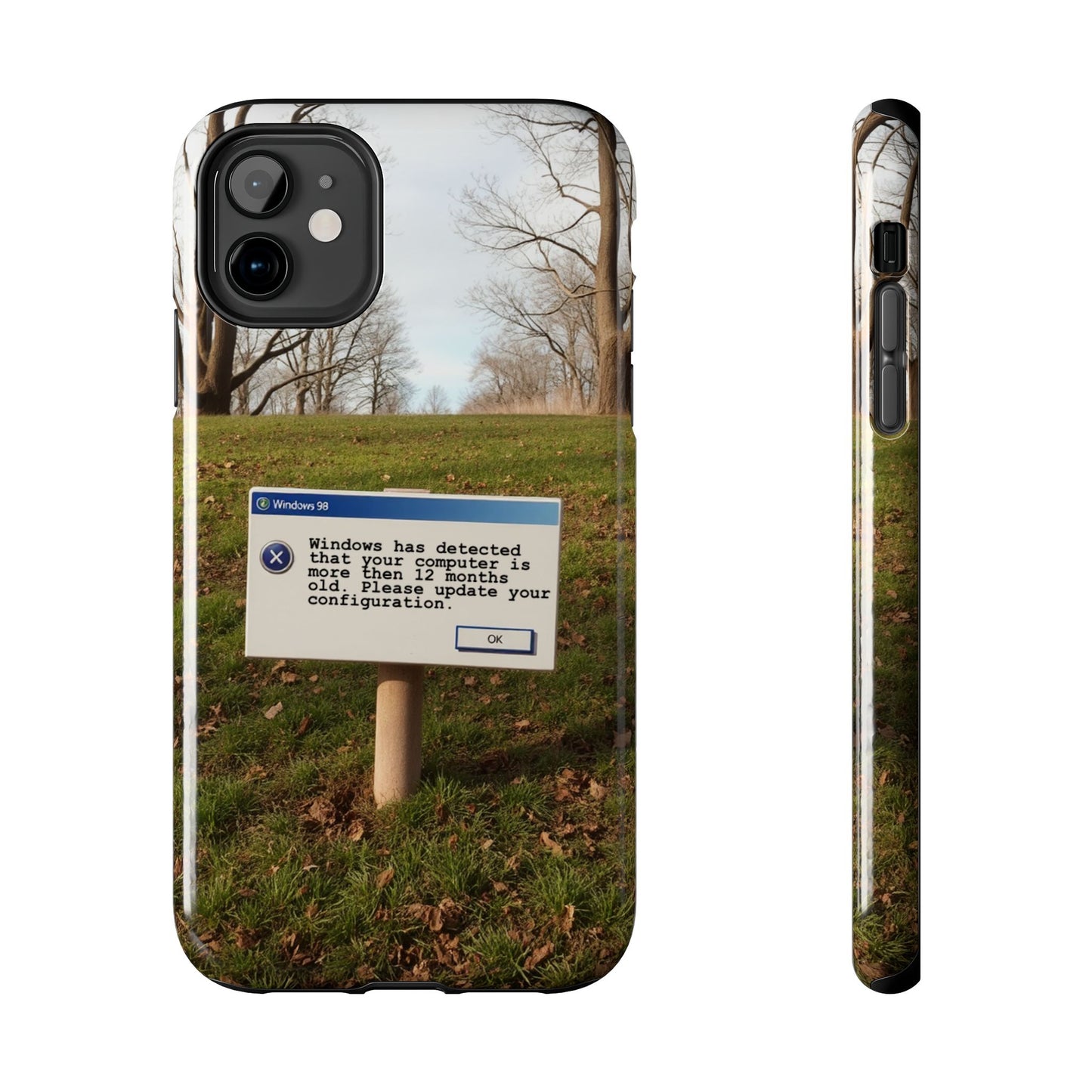Durable Phone Case with Windows 98 Error Message Design - Perfect Gift for Tech Lovers