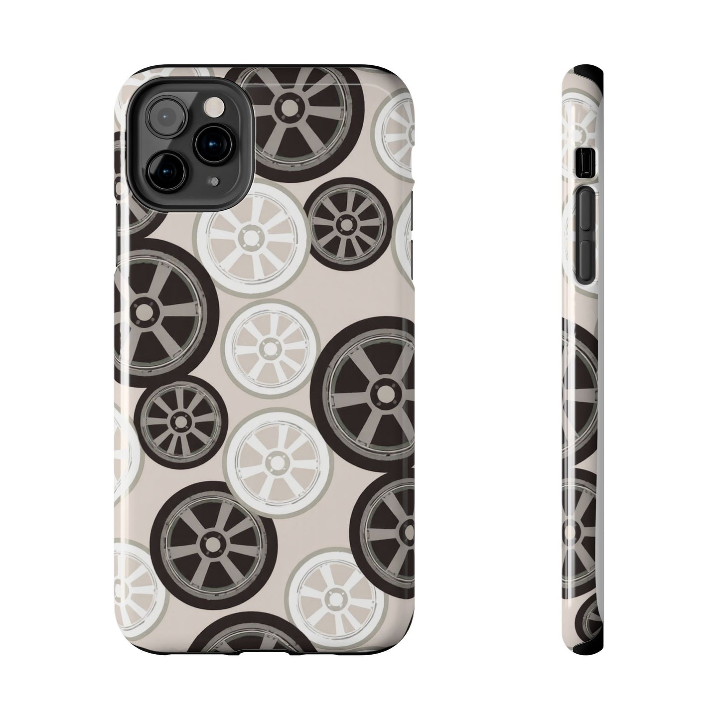 Racing Wheel Design Tough Phone Case – Durable Protection for Automotive Enthusiasts