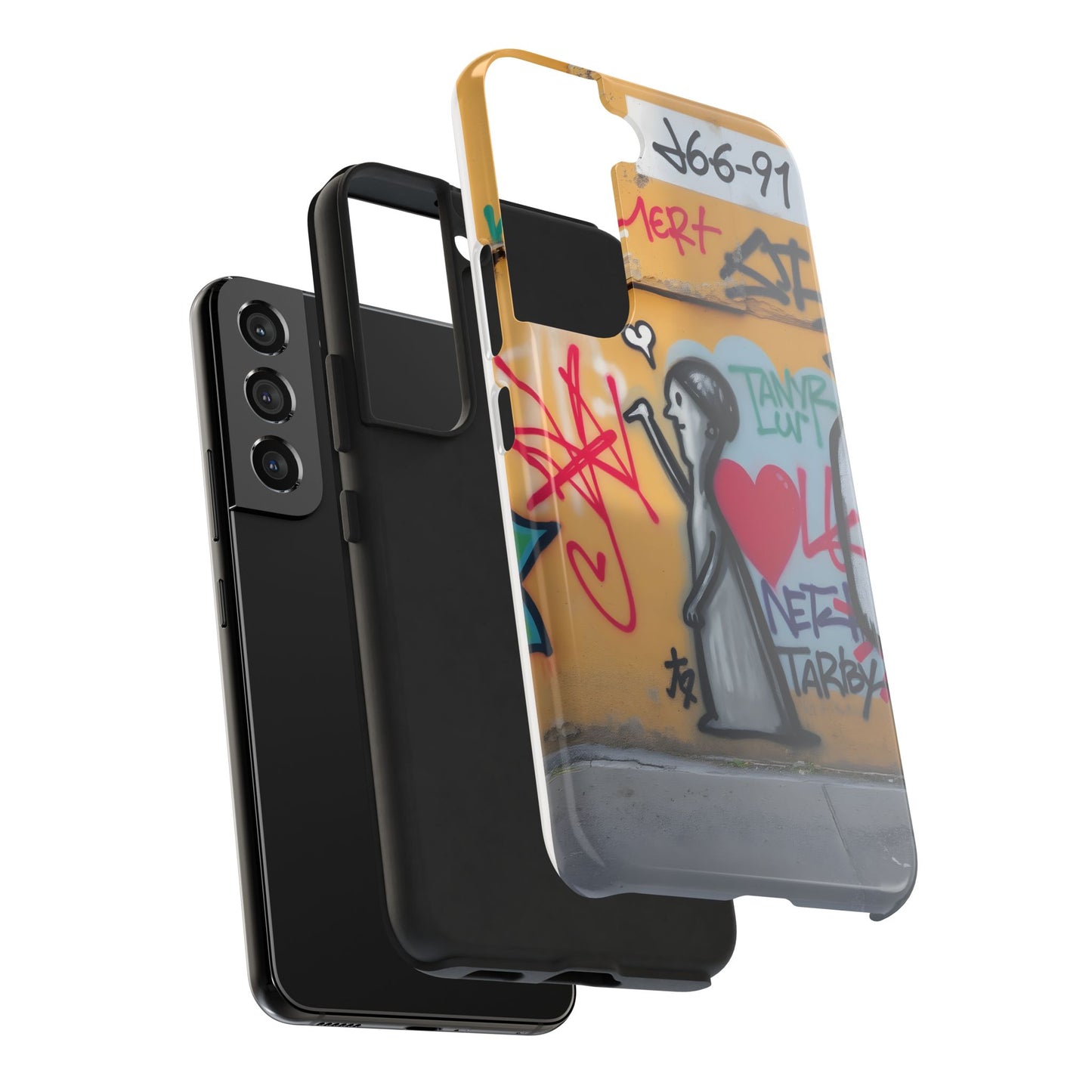 Urban Cupid Graffiti Tough Phone Case - Durable Protection with Street Art Vibe - for iPhone