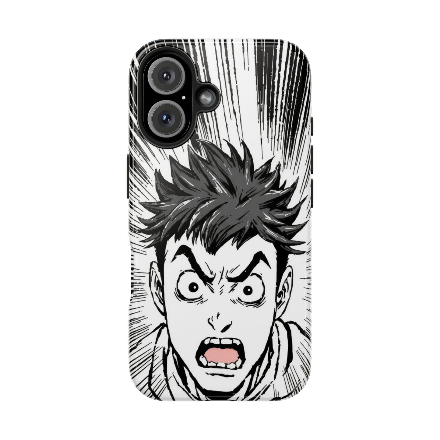 Intense Graphic Phone Case - Tough Design for Anime Fans