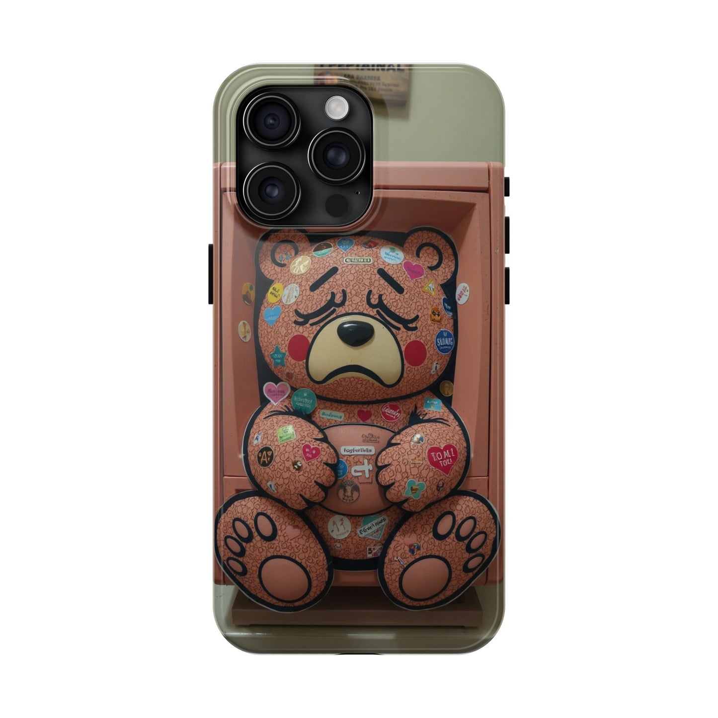 Cute Bear Tough Phone Case - Durable Protection with Fun Design