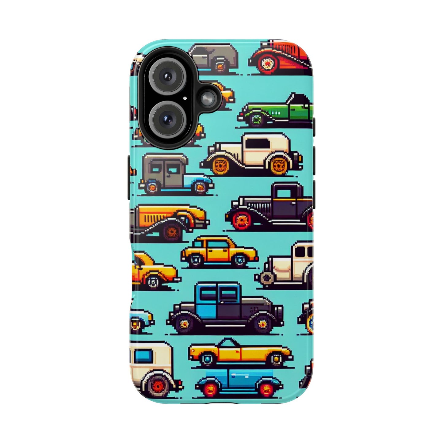Retro Car Pixel Art Tough Phone Case - Durable & Stylish Protection - for iPhone