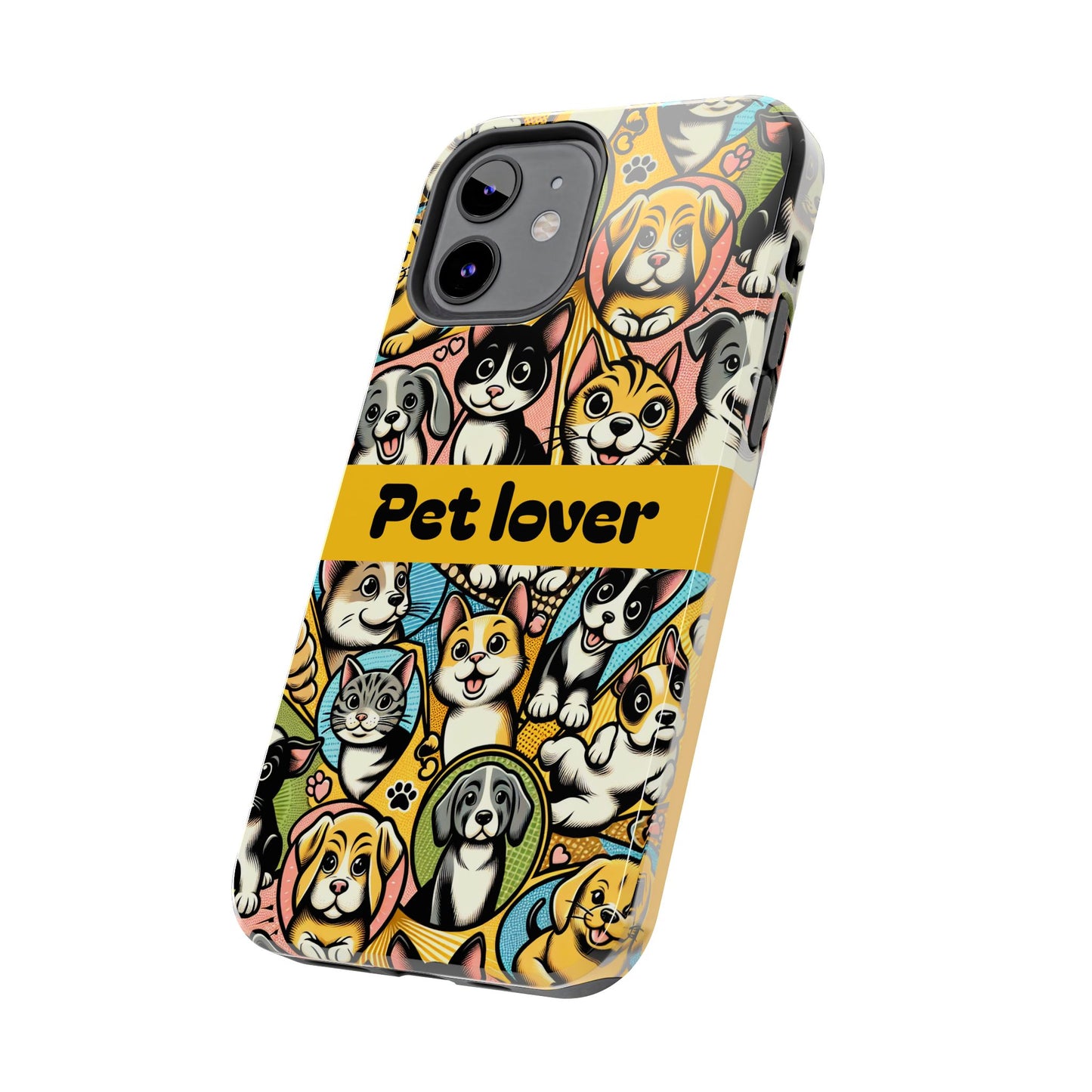 Pet Lover Tough Phone Case - Colorful Animal Design - for iPhone