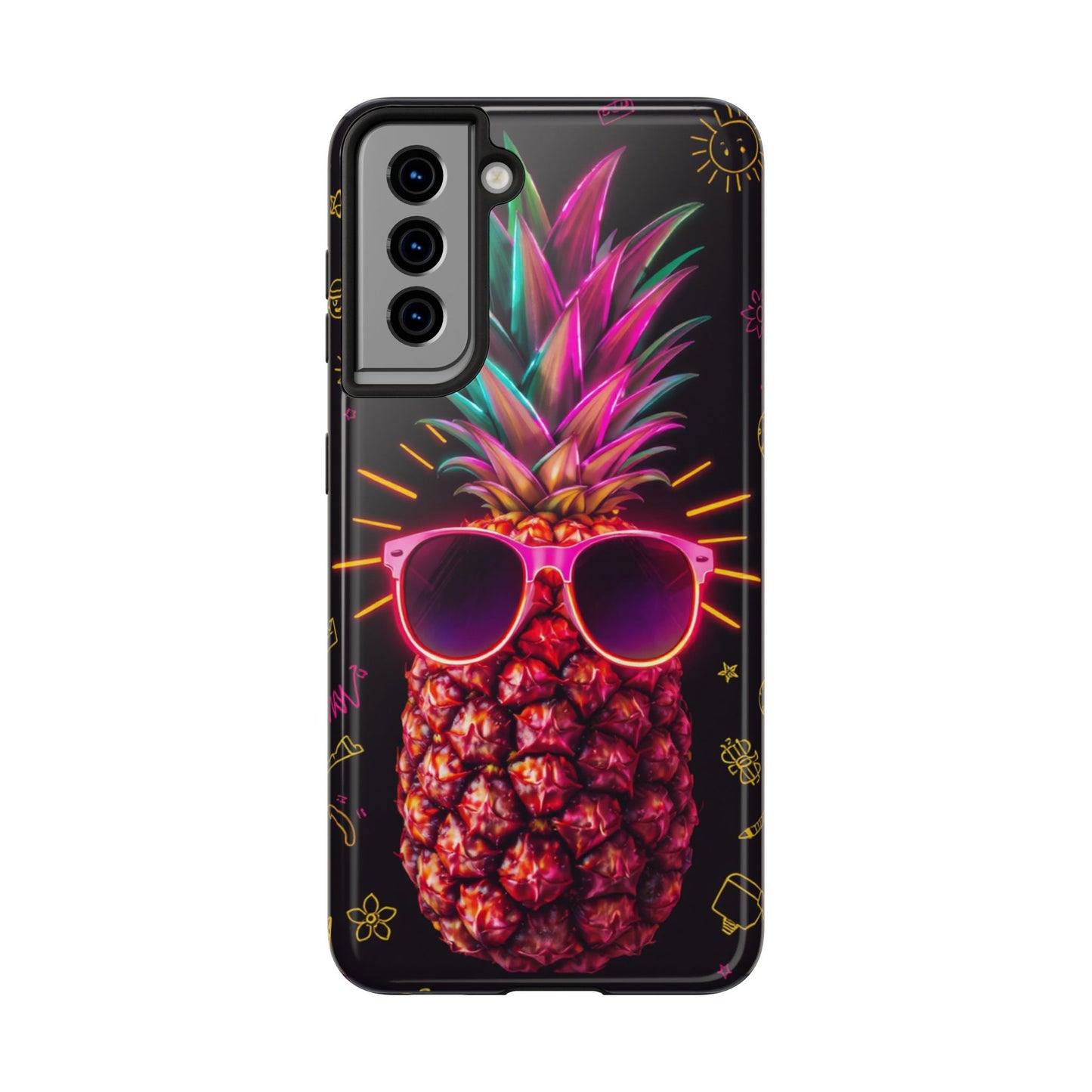 Tough Pineapple Phone Case - Cool, Vibrant Design Perfect for Summer Vibes