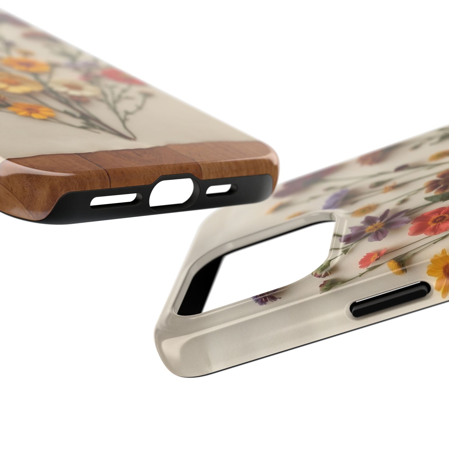 Floral Tough Phone Case - Durable Protection with Nature-Inspired Design