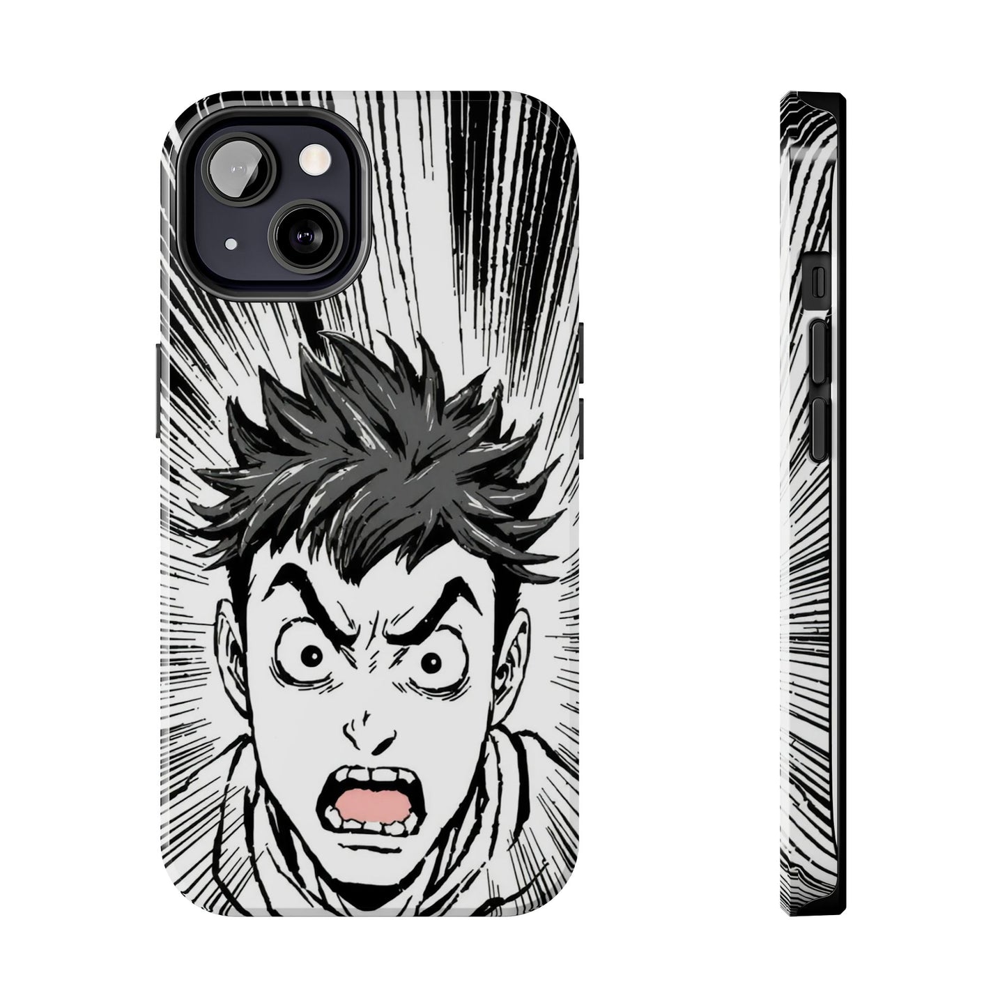 Intense Graphic Phone Case - Tough Design for Anime Fans