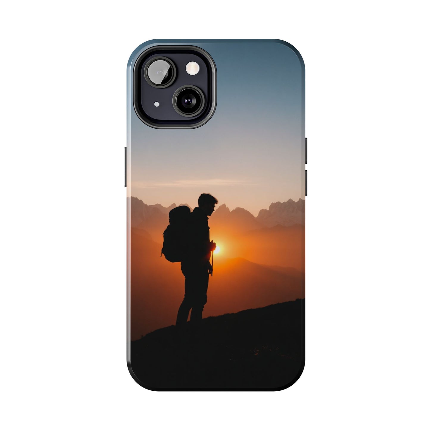Explorer Adventure Sunset Mountain iPhone Case