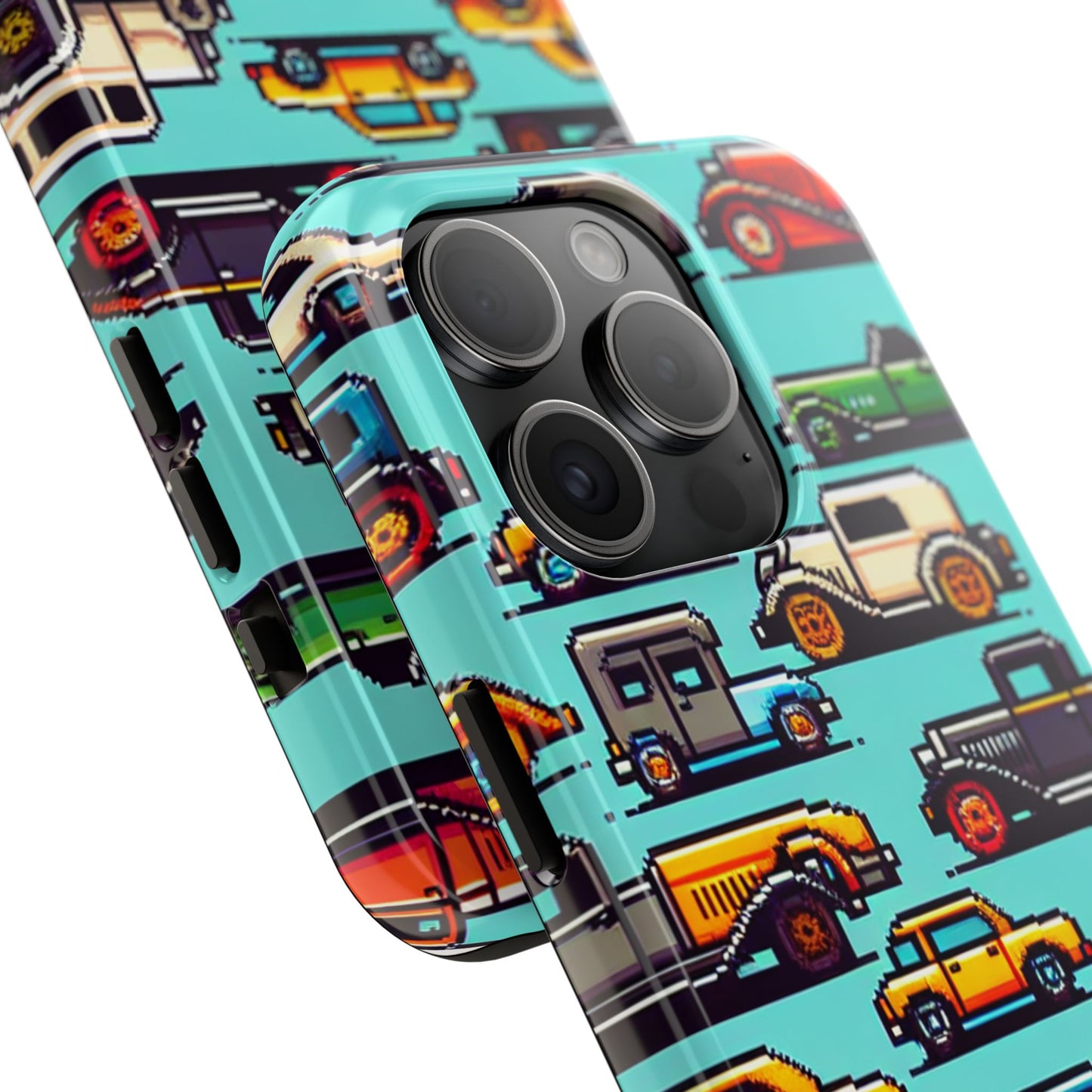 Retro Car Pixel Art Tough Phone Case - Durable & Stylish Protection - for iPhone