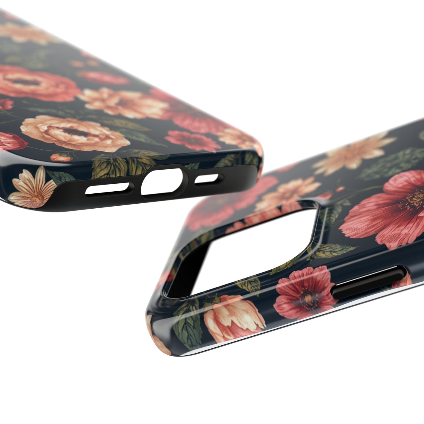 Spring Power! Floral Tough Phone Case - Durable Protection with Elegant Flower Design - for iPhone