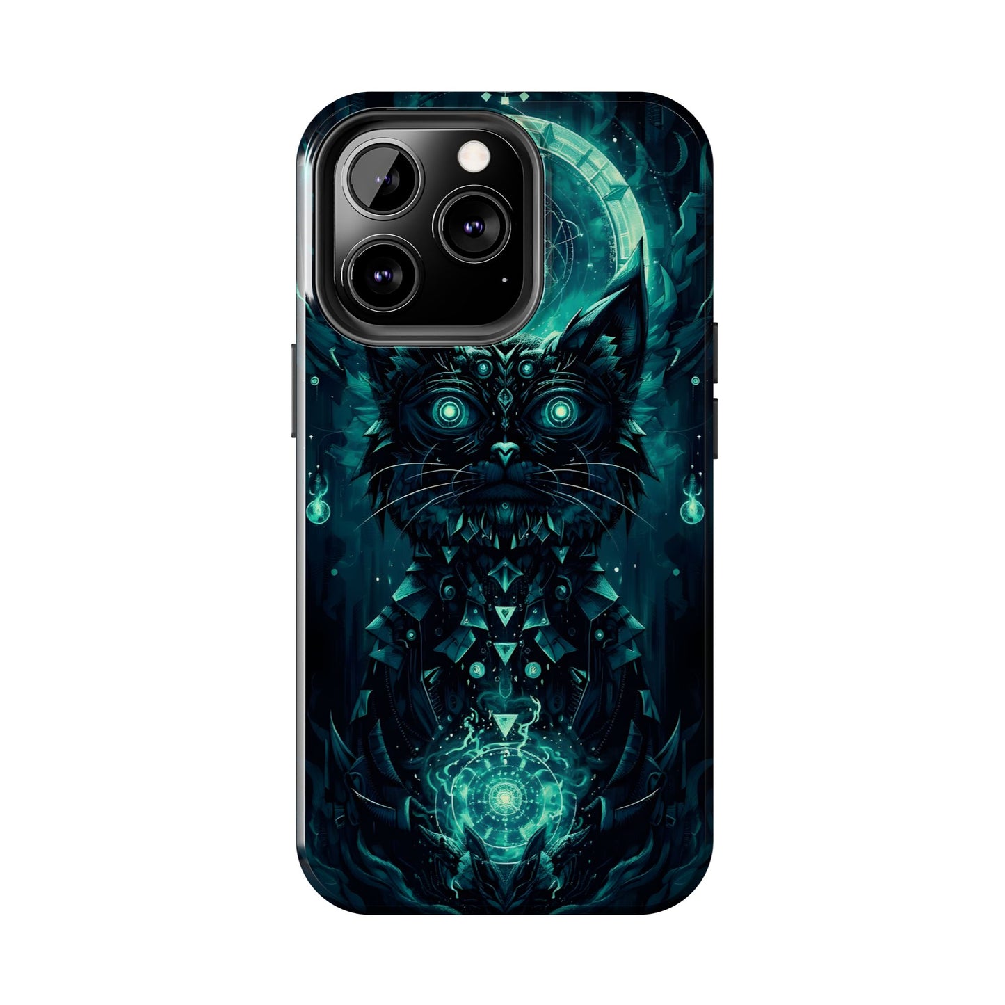 Mystical Dark Cat Phone Case - Tough Protective Cover for Cat Lovers - for iPhone