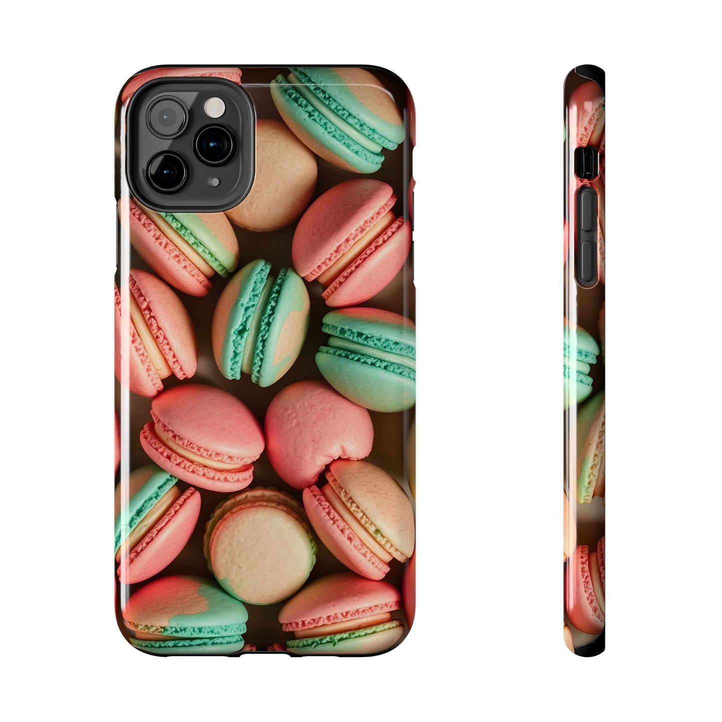 Colorful Tasty Macarons Tough Phone Case - Durable Protection with Sweet Aesthetic - for iPhone