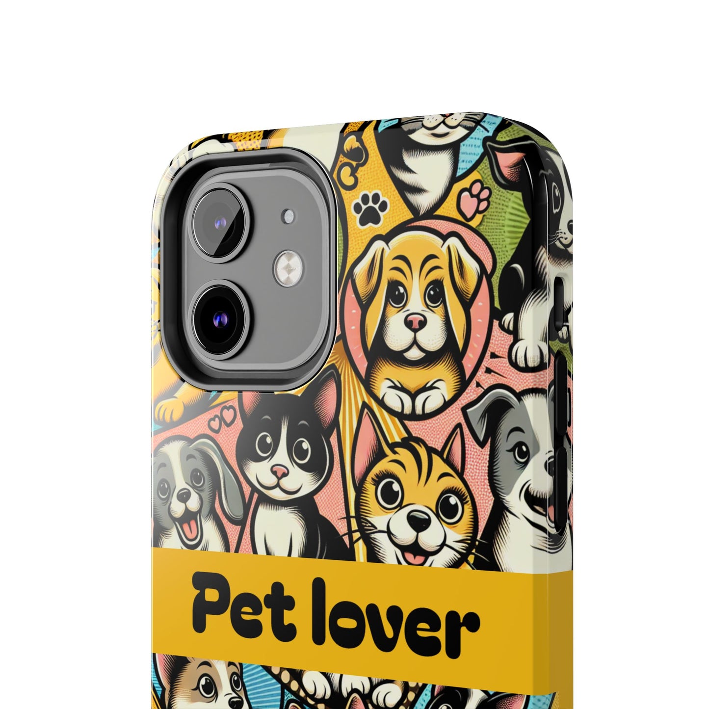 Pet Lover Tough Phone Case - Colorful Animal Design - for iPhone