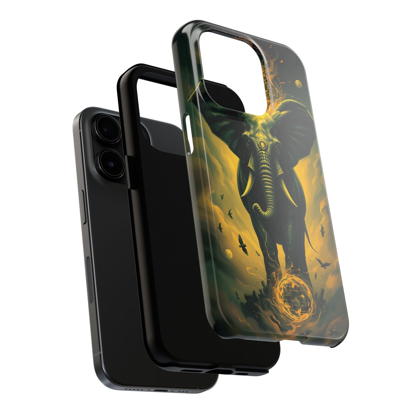 Majestic Elephant Clouds Tough Phone Case - Durable Protection with Bold Design - for iPhone