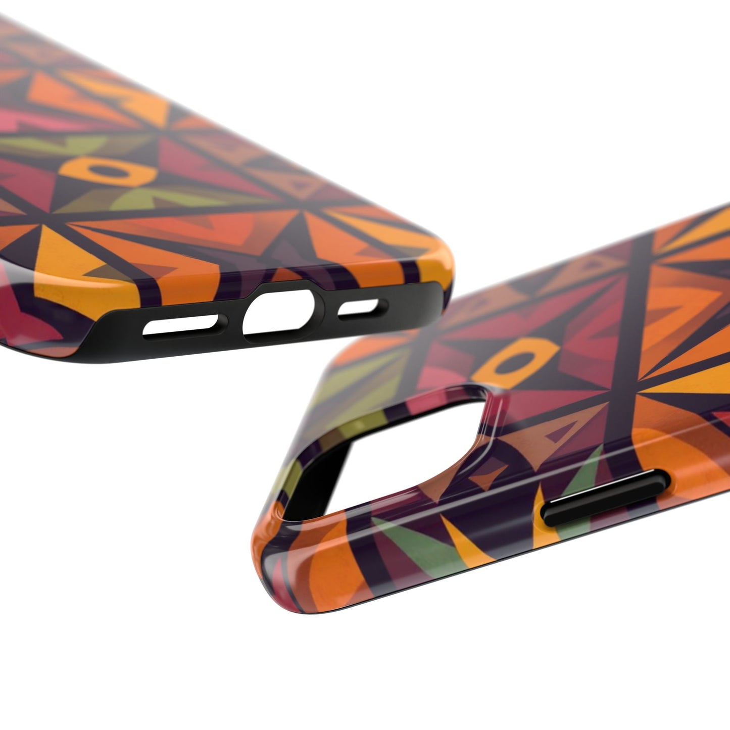 Vibrant Tribal Geometric Tough Phone Case - Colorful Protection for Your iPhone