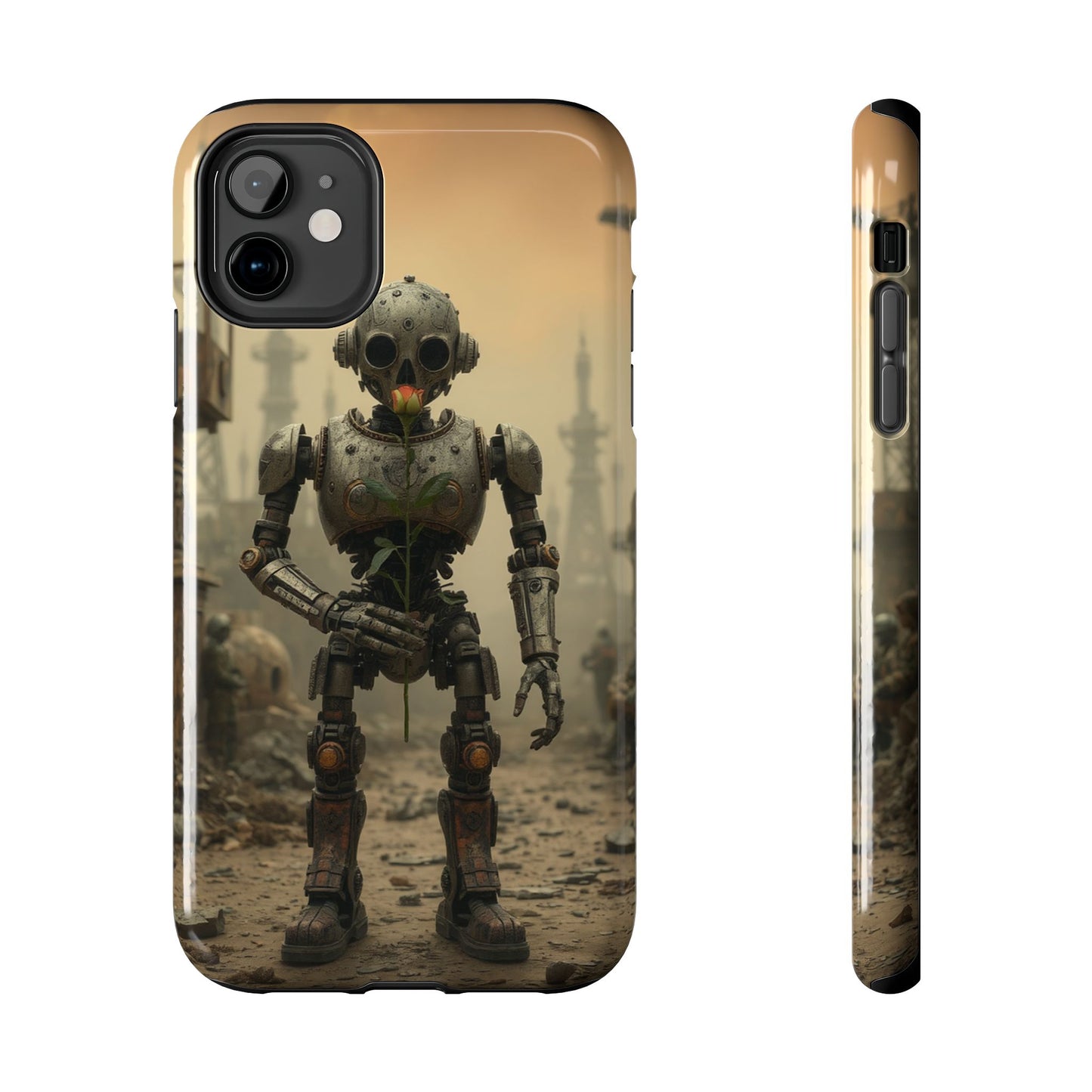 Robotic Sentinel Tough Phone Case - Durable Protector for Sci-Fi Lovers