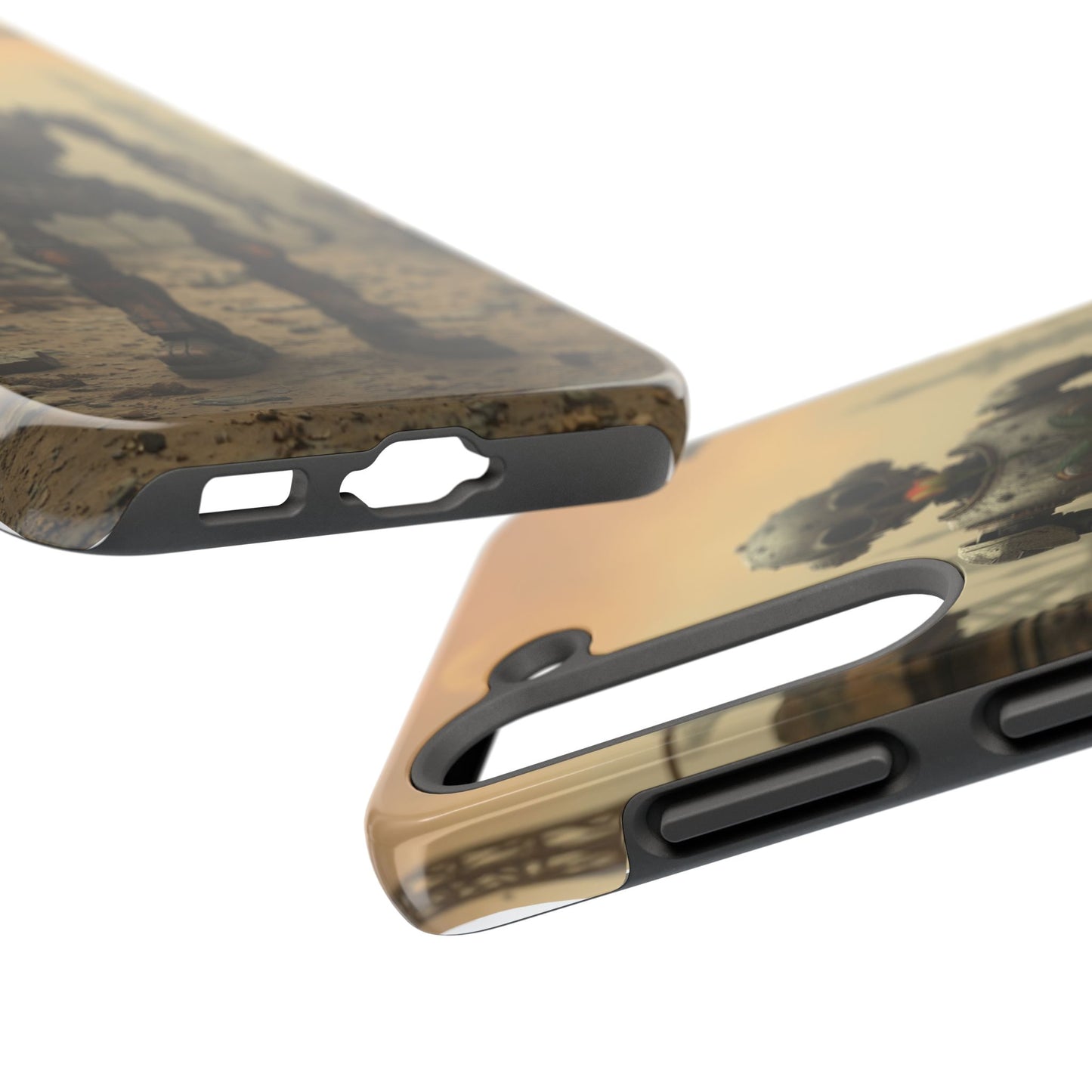 Robotic Sentinel Tough Phone Case - Durable Protector for Sci-Fi Lovers