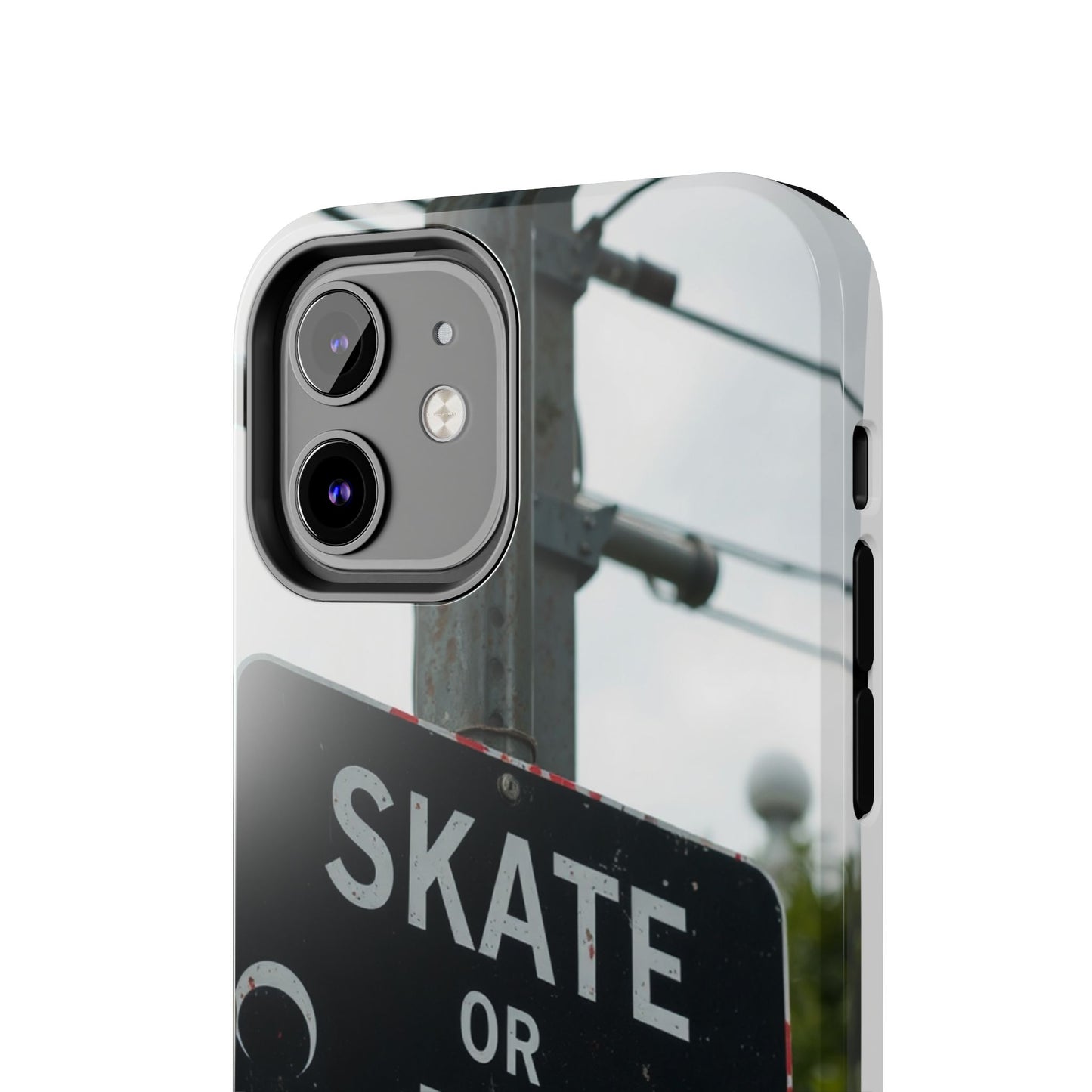 Black Sign Skate or Die Design - Tough Phone Case for iPhone