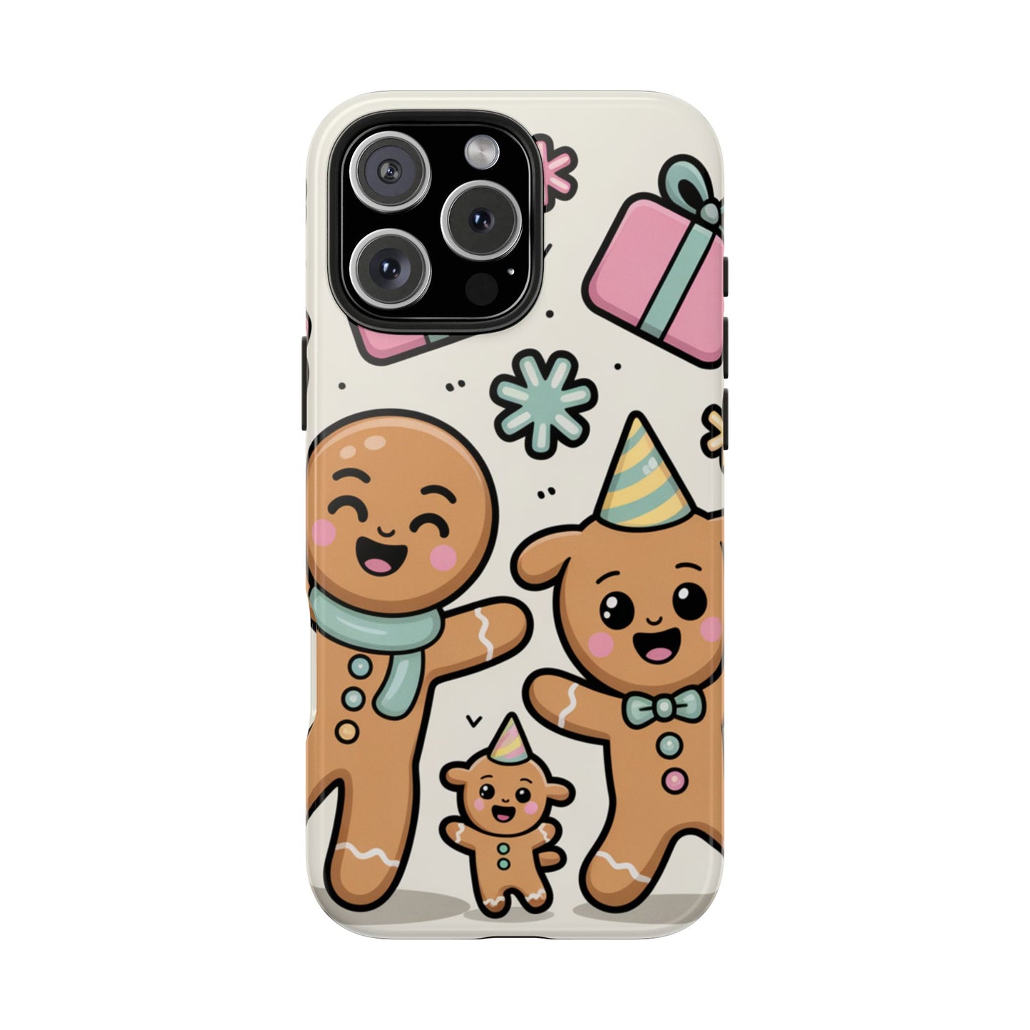 Gingerbread Family Dancing Holiday Phone Case