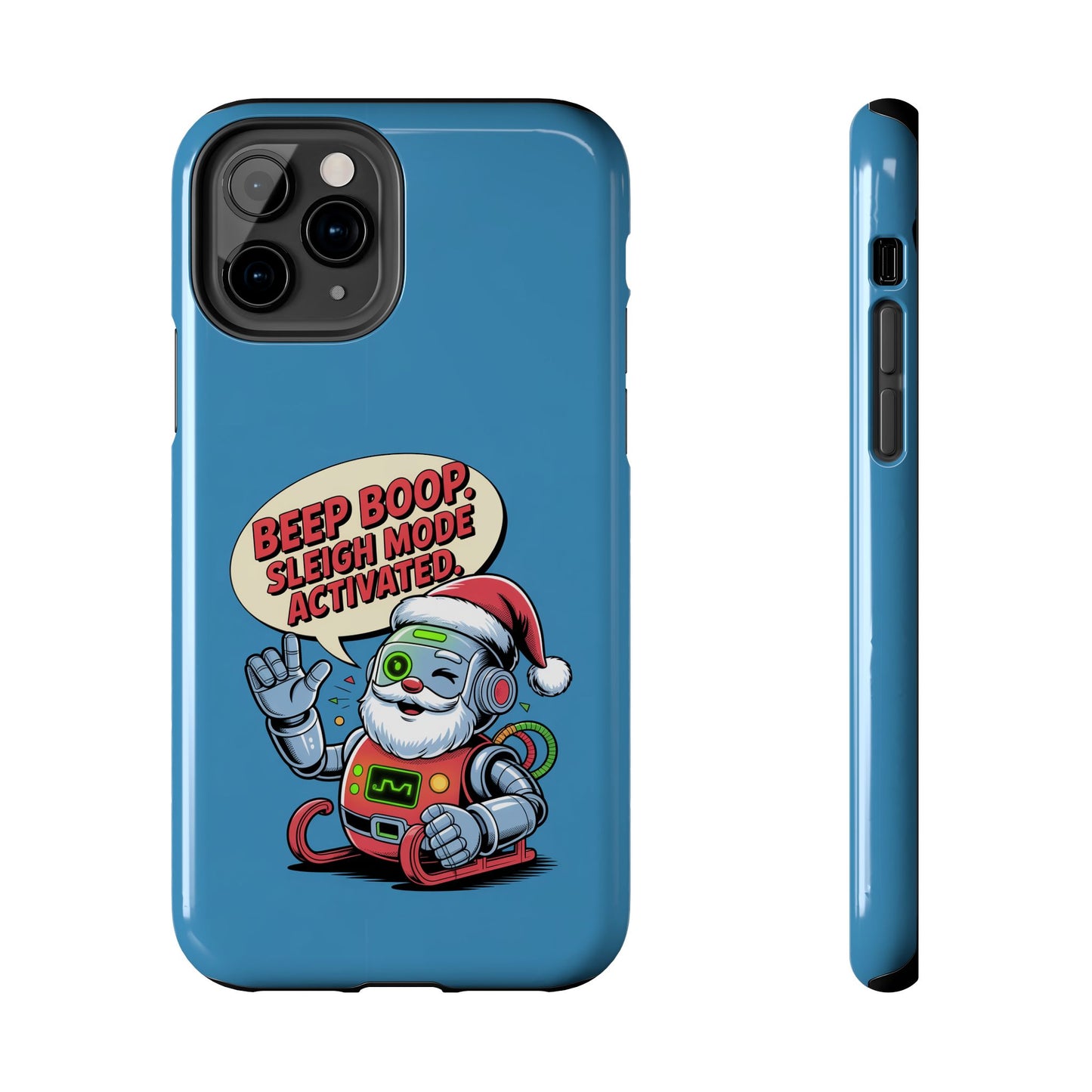 Funny Robot Holiday Phone Case - Beep Boop Sleigh Mode Activated