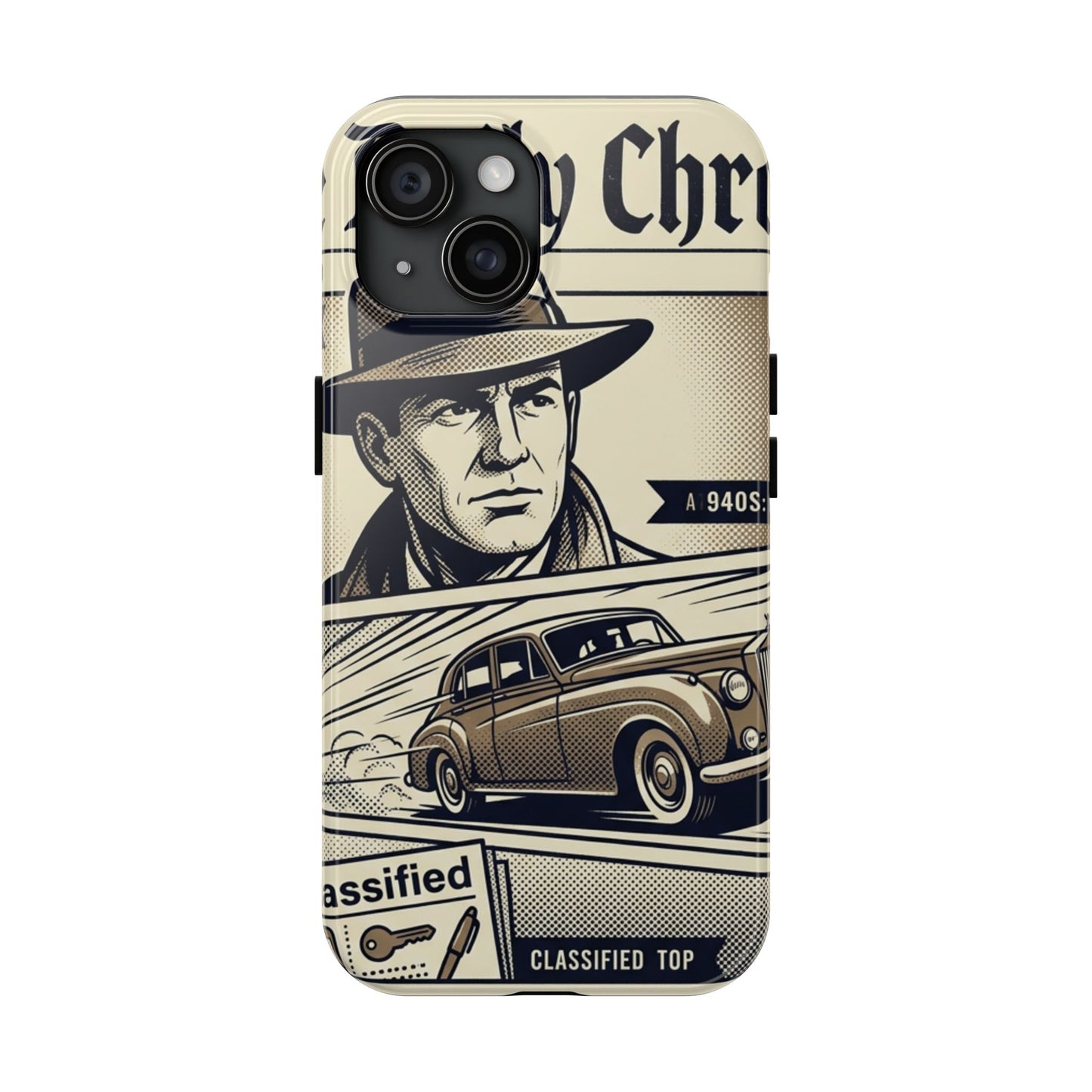 Old Newspaper Tough Phone Case
